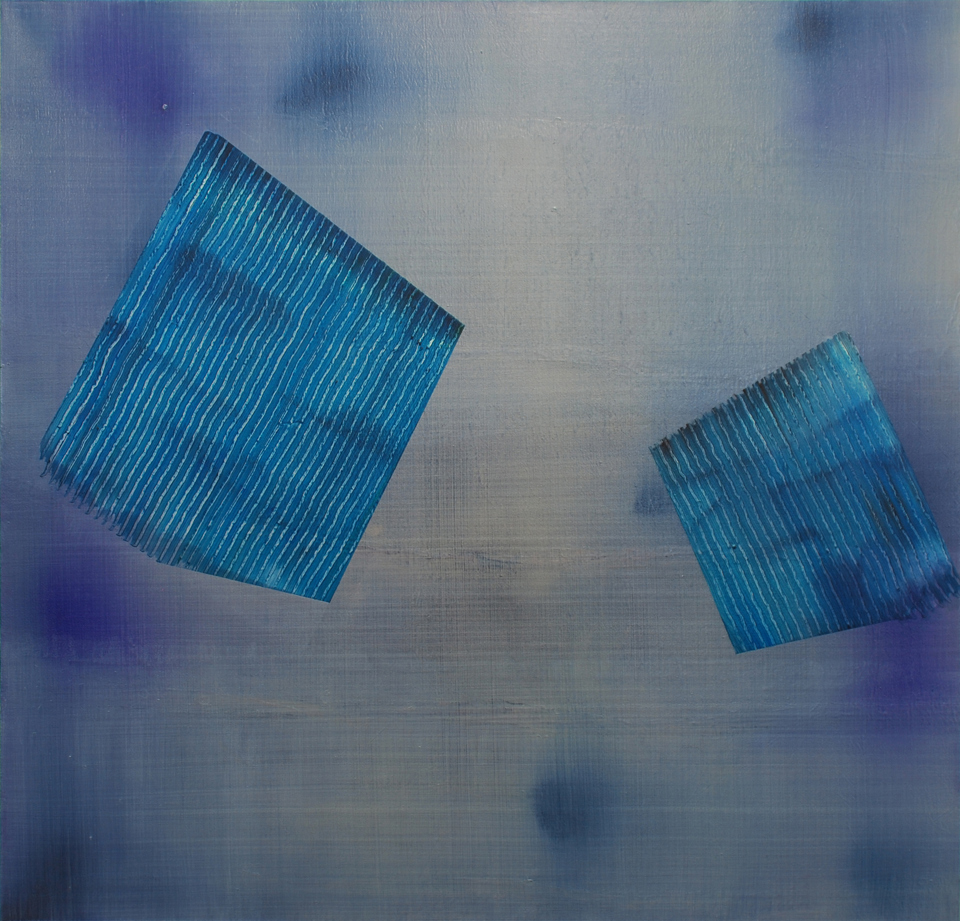 Pip Dickens, Artificial Intelligence, 2013, oil on canvas, H1155 mm x W1202 mm. East meets West: Painting, Calligraphy and More by Gu Feng and Pip Dickens