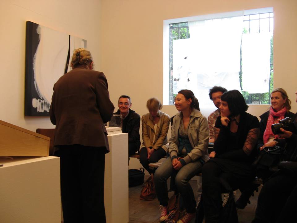Gallery Talk with Rozanne Hawksley at the Cura exhibition. Rozanne Hawksley