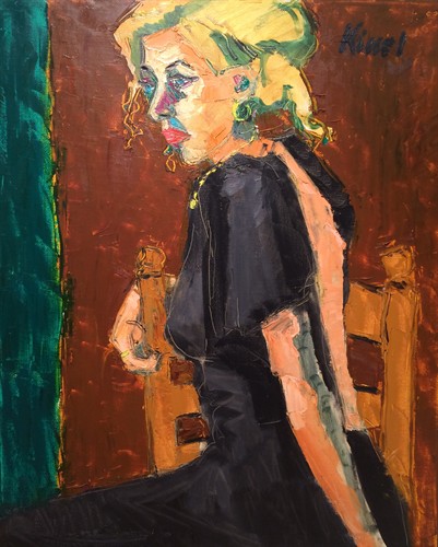 Gernot Kissel, Vera Schuhmacher The Blonde, 1999, oil on canvas, H1000 mm x W810 mm