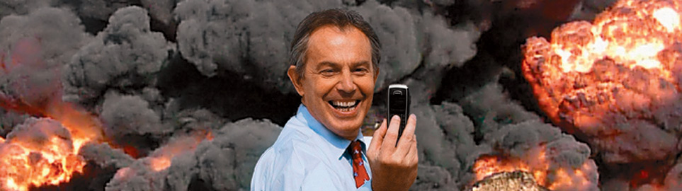 Tony Blair Kennard Phillipps
Photo Op, 2005, selfie
Photomontage