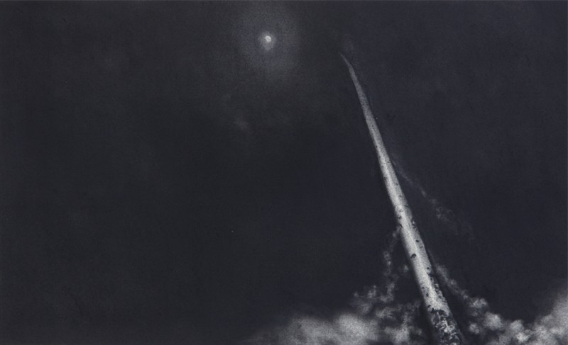 Pip Dickens
Space Race: Launch I, 2010, Charcoal on paper