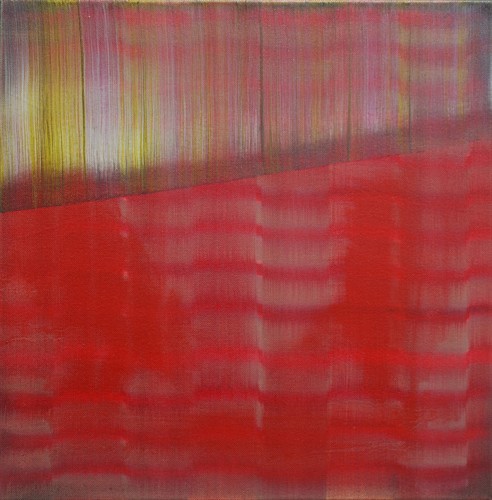 Pip Dickens, Screen exhibition Liliom 2013, oil on canvas, H408 mm x W405 mm