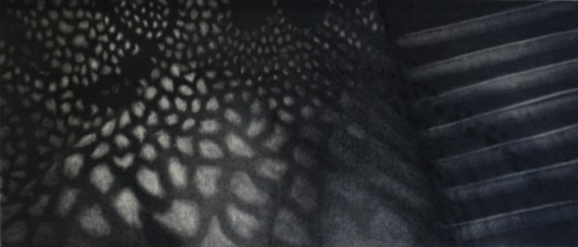 Pip Dickens, Femme Fatale V, 2007, charcoal on paper drawing, H233 mm x W555 mm. Femmes Fatales - Pip Dickens - Artist in Focus - August 2020