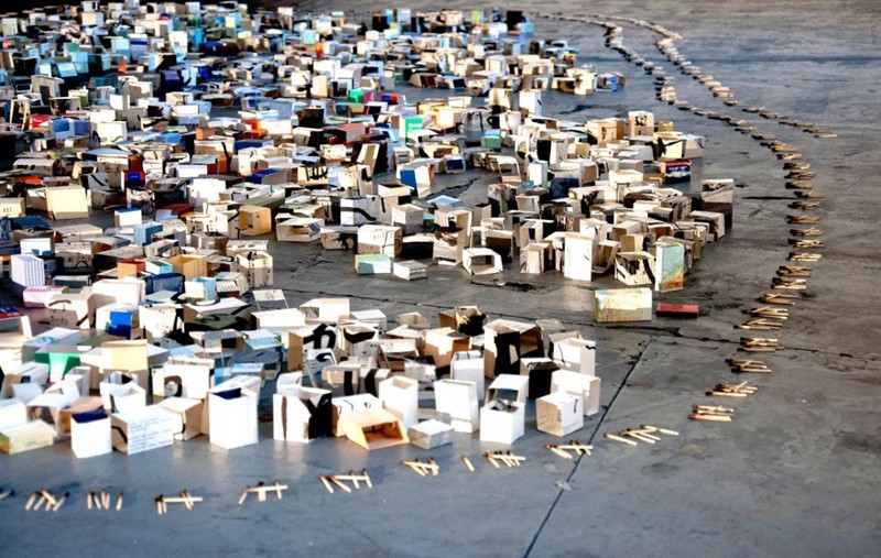 Issam Kourbaj Another Day Lost, installation
