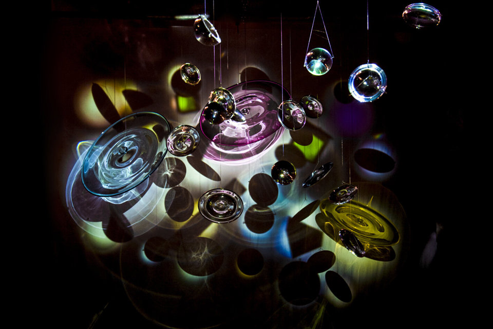 Shuster & Moseley, ‘Epiphany at Distance’, Hand blown glass, glass prisms, digital projector, 2018 , 10m x 4m x 4m. The Power of Art #12 'Shuster & Moseley'