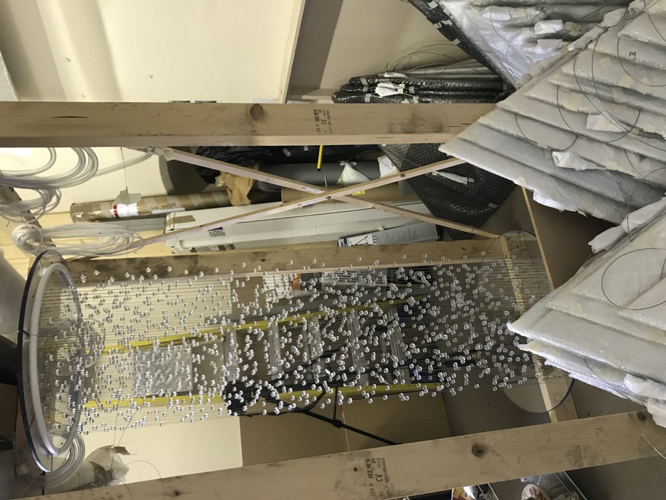 Alexandra Carr, Solaris Nexum, 2021, awaiting transport and installation at the Technological University, Dublin. Summer Highlights - August 2021