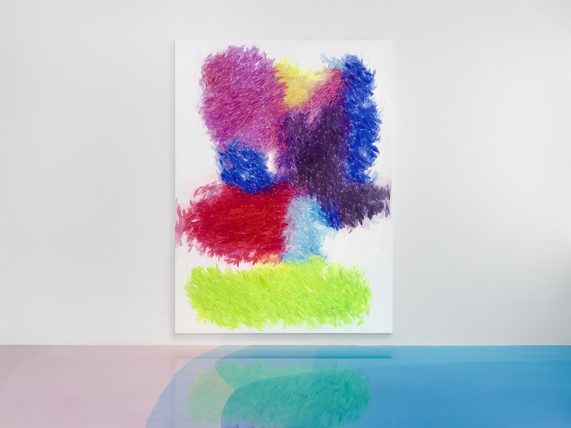 Peter Zimmermann Painting, resin, colour, brush, Freiburg School