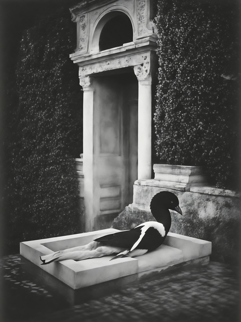 Can Akgümüş, Black Swan Series I, 2024, archival pigment print, H400 mm x W500 mm, framed, 5+2 AP. Black Swan - Can Akgümüş - Artist in Focus - May 2025